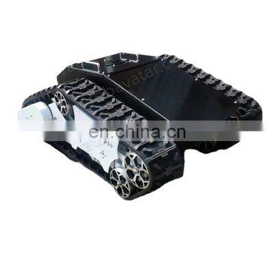 High precision encoder widely used AVT-10T rubber crawler robot chassis off road tracks wheelchair with good price