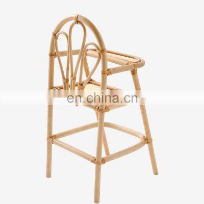 High Quality Rattan Feeding Chair Kids Furniture Retro Boho Child Dinning Chair Best Price Vietnam Manufacturer Wholesale photo-4