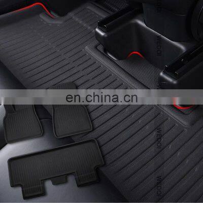 3D Foot Pad For Tesla Model Y Custom Floor Liner Fully Surrounded Floor Mats Waterproof Non-Slip Carpet 2022 New