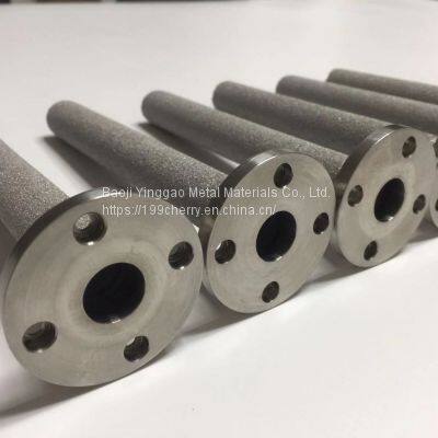 Sintered titanium powder filter