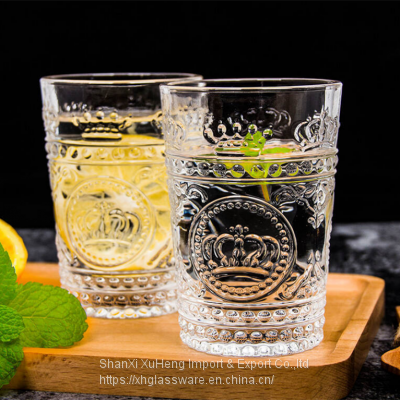 Popular Wholesale Transparent Clear Colored Tumbler Drinking Glass Cup With Ready Stock