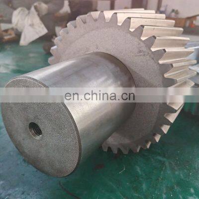 Customized Scrub process sand blasting  process gear shaft  ,same with Blackened galvanized