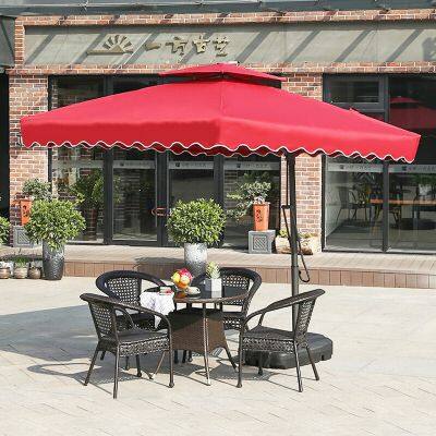 Wrench Umbrella, Wine Red, Dark Green, Outdoor Sunshade Umbrella, Courtyard Umbrella, Square Roman Umbrella, Outdoor Large Umbrella, Garden Pavilion Umbrella photo-2