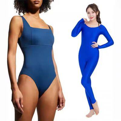 Nylon Spandex Fabric Swimwear Fabric Milliskin 4-Way Stretch 80%Nylon 20% Spandex Sportswear Dancewear
