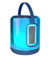 Portable Super Bass Karaoke Speaker Colorful Lights Party Speaker Music Player Box Wireless Transparent RGB Light BT Speakers photo-2