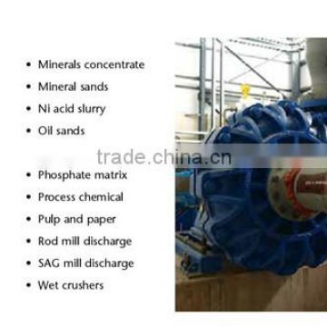 heavy duty centrifugal abrasive resistant slurry pump for caustic liquid