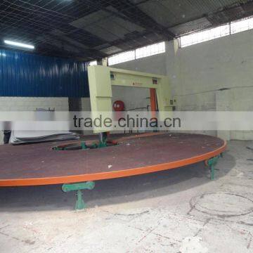 Horizontal Circular table polyurethane blocks foam cutting machine