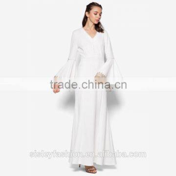 Muslim dress with high quality islamic fashion abaya babai women prom dress D237