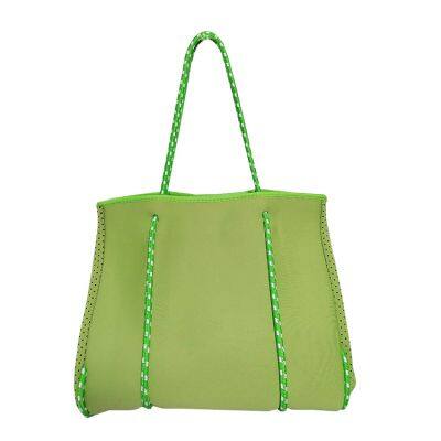 Functional Neoprene Shoulder Bag Work Travel Ladies Personalized Big Beach Tote Bag