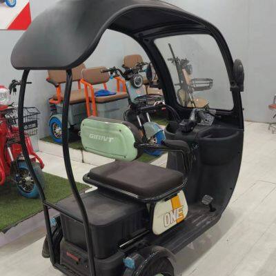The Newest Awning Electric Tricycle for Cargo No Doors Open Electric Vehicle for 3 Adults With Best Price of China Manufacturer photo-4