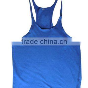 Men's custom printing color string fitness y-back singlet