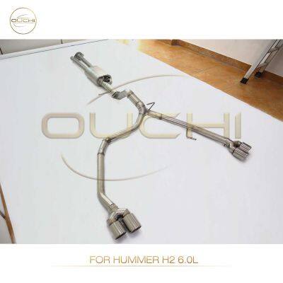 Stainless Steel Exhaust System Catback for Hummer H2 Muffler With Tips High-performance Car Exhaust Parts Precise Installation photo-4