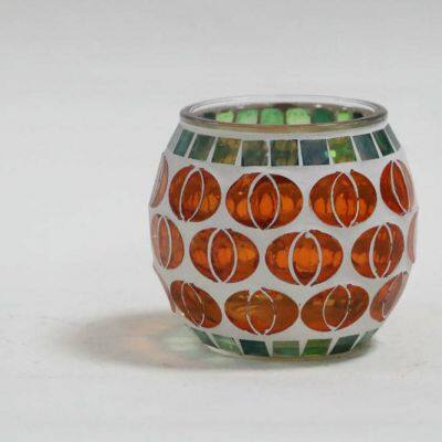 Mosaic Vase Glass Jar photo-2