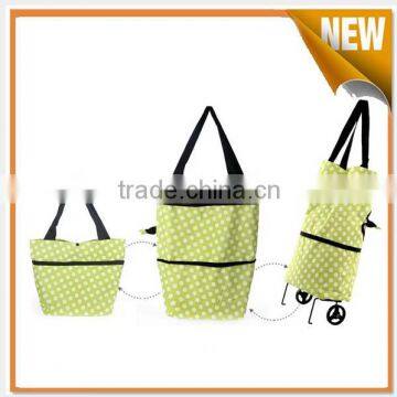 Easy carry foldable trolley bag