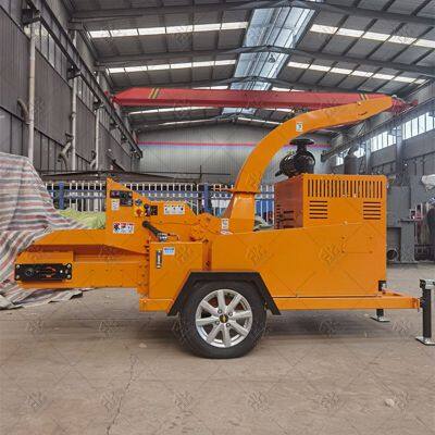 Portable Diesel Engine Driving Wood Chipper Shredder Hydraulic Wood Chipper photo-5
