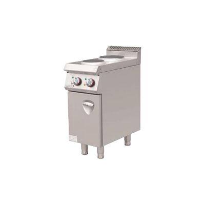 Electric 2 Round Hot Plates Cooker With Cabinet for Commercial Kitchens, 380V-415V Voltage