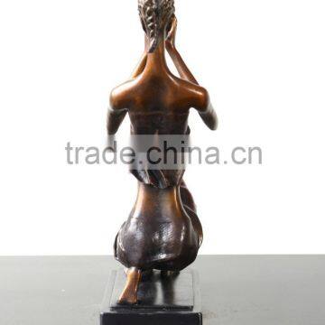 Patented Home Decoration Bronze Figure Statue Abstract Sculpture Female Figure Sculpture photo-6