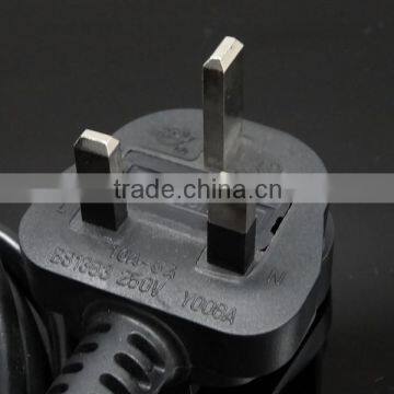 Home appliances VDE ROHS Approved 250V 13A UK standard power cord/British plug power cord/BS AC power extension cord