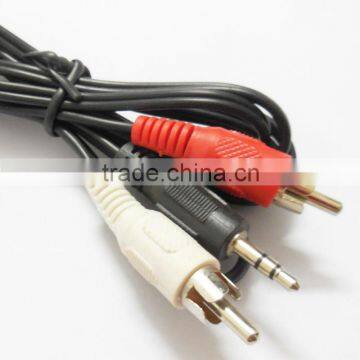 3.5MM Stereo To 2 RCA Audio Cable 1M