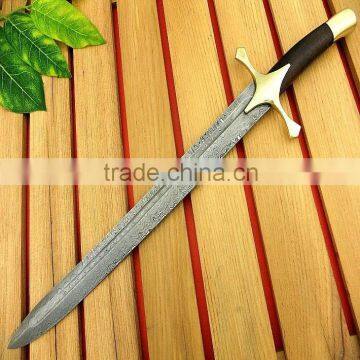 custom handmade damascus sword