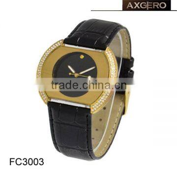 crystal ladies leather wrist watches