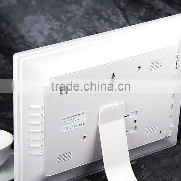 NEW 15inch HD TFT-LCD 1024*768 Digital Photo Picture Frame Alarm Clock MP3 MP4 Movie Player With Remote Desktop White photo-3