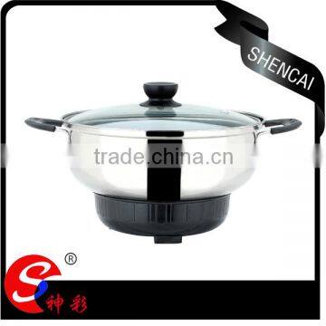 Durable High Quality Stainless Steel Electric Multi Cooking Pot / Travel Pot / Soup Pot