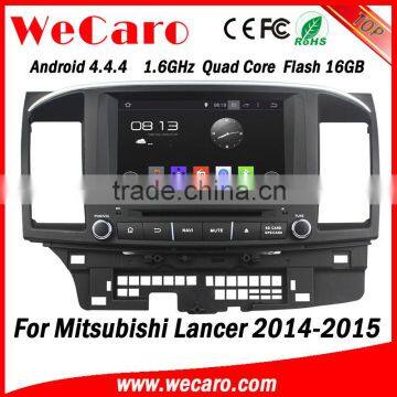 Wecaro 8" Android 4.4.4 car multimedia system in dash for mitsubishi lancer touch screen car radio android bluetooth 2014 2015