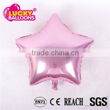 China balloon factory EN71 approved 18 inch pink star foil balloon