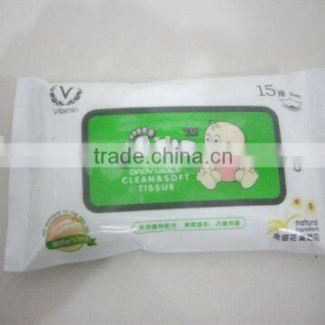 sachet baby wipes