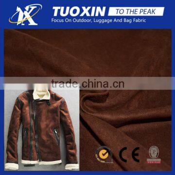 Wholesale Mocks Suede Overcoat Fabric for Outer Garment Coat Jacket