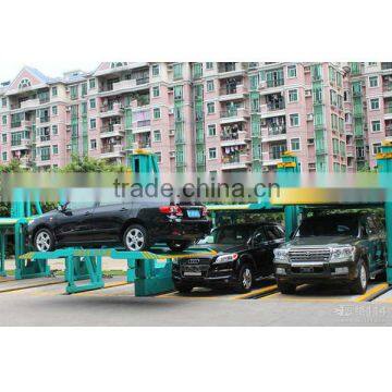 one post park two car hydraulic car parking lift system