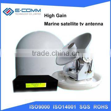 Hot sale!! Marine satellite TV antenna E-YM300 mobile marine satellite tv antenna with Two-axis tracking and GPS tracking