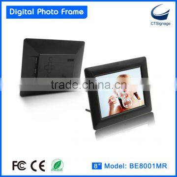 popular 8 inch digital photo frame, digital picture frame with wholesale price, high quality with mass production