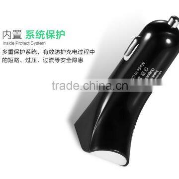Joyroom 2 IN 1 Double USB Ports Car Charger For Mobile Phone 2.1A Charging Car Charger +Single Side Earphone For Phone TB-0238