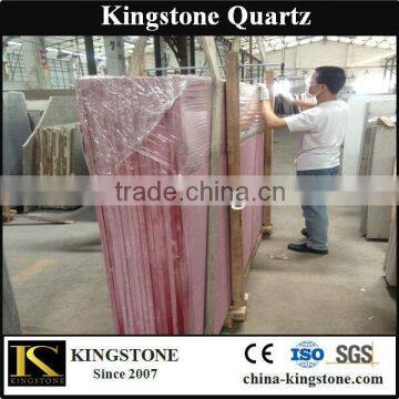 red crystal artificial quartz stone Slab