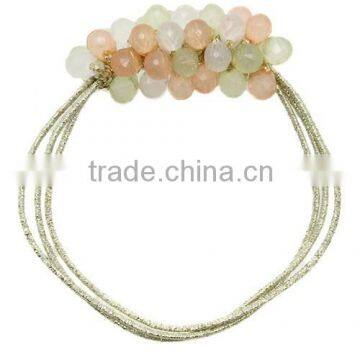 new woman elastic hairband beads colourful hairband handmade hair accessories demin flower headband