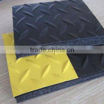 Yellow&black color PVC anti-fatigue mat