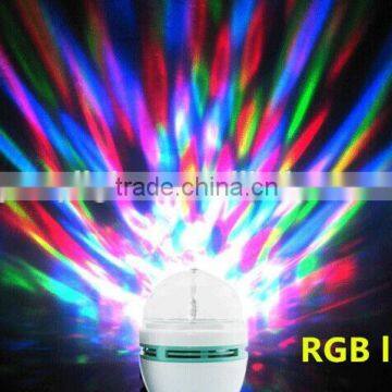 Disco Party Bar Club Effect Stage Light Bulb E27 LED Lighting Full Color Rotating Lamp photo-3