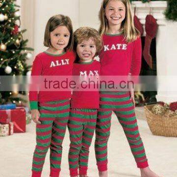 Organic Cotton Baby Striped Christmas Pajamas for Family Matching photo-4