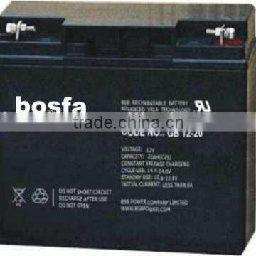 super 6 cell ups battery 12v20ah of maintenance free rechargeable battery