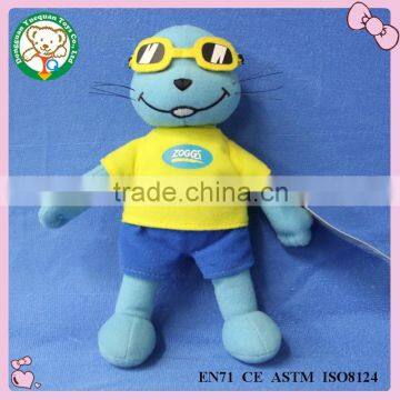 Cartoon movie sea animal toys plush Turtle glasses toys