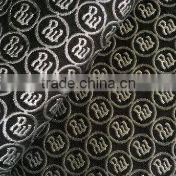 polyester logo jacquard fabric for sofa handbag 214gsm