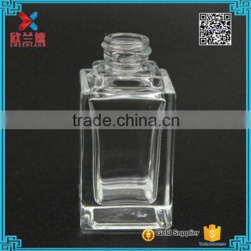 20ml mini small square empty clear glass serum essential oil dropper bottles/jars with glass pipette