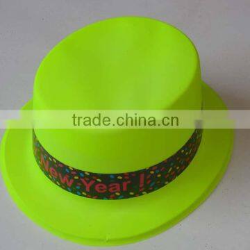 PVC neon top hat funny party top hat charm top hat