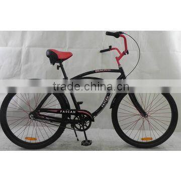 26" Cruiser Bike, Single Speed, Alloy Frame, Steel Fork, Steel Handle Bar, Steel Stem, Steel Hub