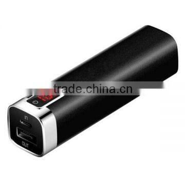 2600mah mobile portable power bank with Digital Screen to show capacity