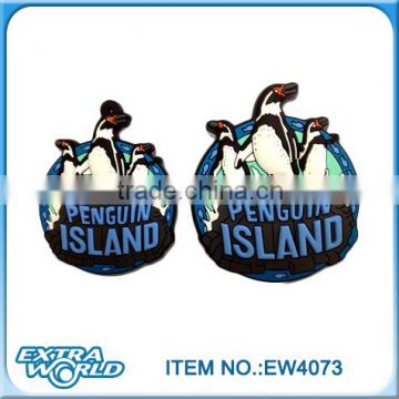 South Pole island Penguin rubber 3d pvc fridge magnet