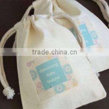 Printed Poly Cotton Drawstring bags , Macrame Drawstring bags , Fabric woven Bag