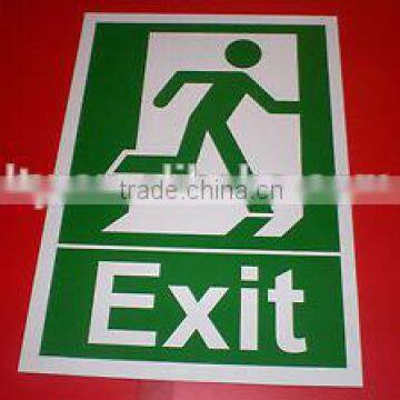 A4 pvc safety exit sign(M-CS084)